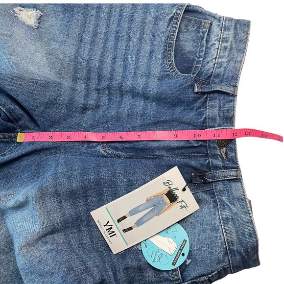 YMI Dream Collection Womens Jeans Junior Size 7 Loose Balloon Fit Medium Wash - Picture 10 of 11